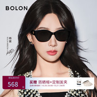 暴龙 太阳镜 2024潮流猫眼眼镜宽腿墨镜男板材偏光女 BL3195 C10-经典黑-偏光款