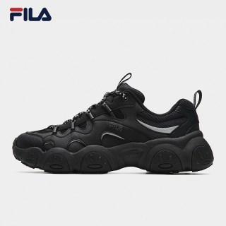 移动端：斐乐 猫爪7丨FILA老爹鞋26冬季新款复古男鞋休闲厚底黑色运动鞋