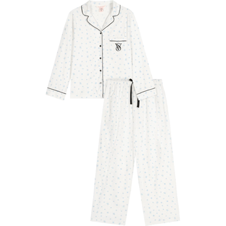 维多利亚的秘密 轻舒绒法兰绒 冰蓝雪花 XS 睡衣家居服套装