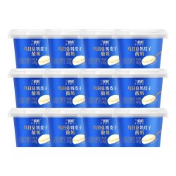兰格格 直播 兰格格内蒙古草原乌日莫奶皮子酸奶140g*12原味低温酸奶
