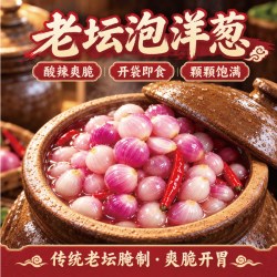 鲁小胖 小洋葱泡菜开袋即食酸辣脆爽480g