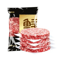 鲜京采 谷饲纯肉牛肉饼1.44kg/12片