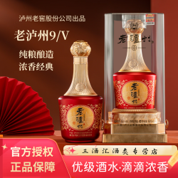 泸州老窖 浓香型白酒  52度500mL2瓶泸州老窖 老泸州9V