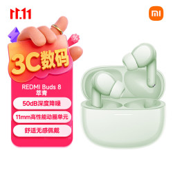 小米 REDMI 红米 Buds 8 入耳式动圈蓝牙耳机 萃青  Type-C