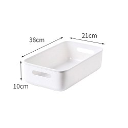 鑫贝 矮款 盒子 白灰色 塑料收纳柜 2层 可移动