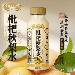 豆丁日记 枇杷秋梨饮料水多喝水清润滋润350ml*6植物国货陈皮草本