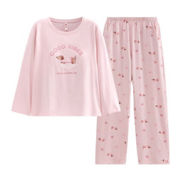 芬腾 FX27931321 100%棉带胸垫家居服套装