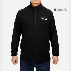 索格 户外抓绒衣服男秋冬薄款套头摇粒绒打底衫保暖战术卫衣