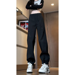 美式vibe机能裤男春秋季户外三防冲锋裤防水防风宽松束脚休闲裤子