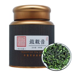 张大花记 铁观音 茶叶 清香型 安溪高山乌龙茶 兰花香 精美罐装
