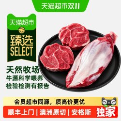 澳贝美 澳洲安格斯原切带芯牛腱子 冷冻生鲜牛肉