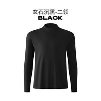 移动端：理寻三暖男士保暖上衣半高领德绒发热抗菌打底衫