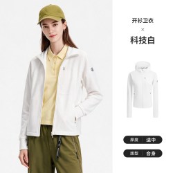 navigare 小帆船时尚华夫格连帽卫衣女士2026秋季抑菌运动开衫外套