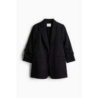 移动端：H&M HM2026秋季新款女装褶袖休闲西装1287882