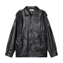 INXX 十周年限定·宽松休闲PU夹克外套情侣中长外套商场同款