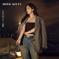 移动端：MISS SIXTY 含绵羊毛精纺西装外套女高智感通勤百搭