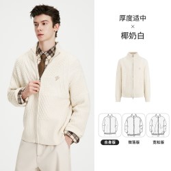 navigare 小帆船灰色含羊毛休闲针织衫男女同款26秋冬通勤绞花毛衣