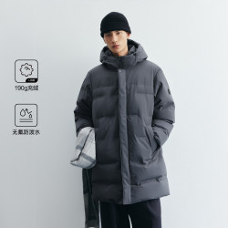 杰克琼斯 冬季男装新款羽绒服连帽保暖长款