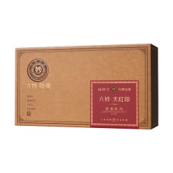 六妙 白茶大红印福鼎白茶白牡丹2020年陈一级老白茶节日送礼礼盒装