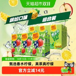 维他 鸭屎香柠檬茶250ml*6盒+维他苹果味绿茶饮料250ml*6盒