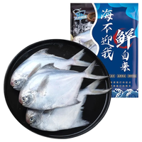 冰鲜部族银鲳鱼白鲳鱼特大鲳鱼生鲜 鱼类新鲜冷冻银昌鱼海鱼平鱼海鲜批发 特大号银鲳鱼【3-4条/斤*2斤】新鲜海捕