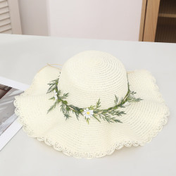 赫卡维 小雏菊草帽女夏季防晒