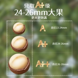 三只松鼠 大颗粒夏威夷果巴旦木多罐坚果