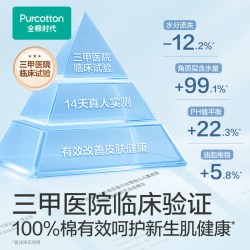 全棉时代 纯棉无纺布婴儿湿巾80抽*12包安全无毒品质一致外观焕新