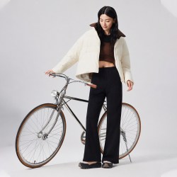 乔丹 微喇长裤女生休闲2026秋季新款运动宽松加厚运动卫裤通勤百搭