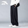 安踏 直筒运动裤男士2026新款黑色长裤卫裤宽松青少年休闲裤子男生