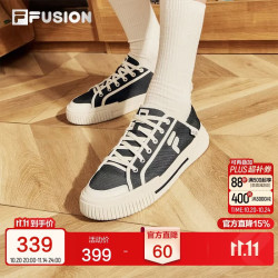 斐乐 FUSION斐乐潮牌WALLRIDE DX男鞋2025夏季一脚蹬帆布鞋板鞋