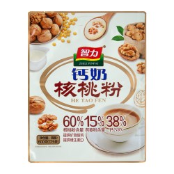 智力 牛奶加钙奶核桃粉600g 17小袋装 学生白领健康营养早餐冲饮品