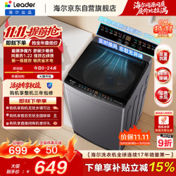 海尔 Leader 统帅 XQBL102-M20D1 波轮洗衣机 10.2kg