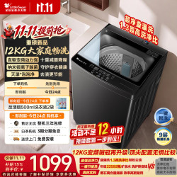 小天鹅 TB12V28DT 波轮洗衣机全自动家用 12KG大容量 直驱变频 洗全家大件一级能效 京东自营