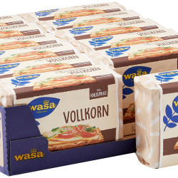 WASA Knäckebrot Vollkorn, 12er Pack (12 x 260 g)