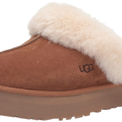 【超市专属上新】UGG 女式 Disquette 拖鞋, 棕色