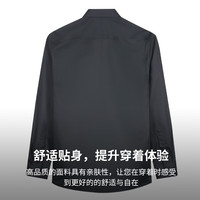 才子（TRIES）【易打理】男士长袖衬衫春秋款纯色易打理舒适商务百搭职业衬衣 浅绿色 11245E0821 40 (175/92A)