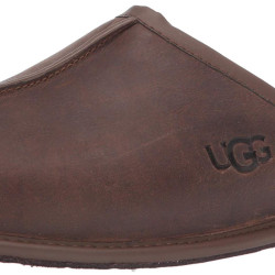 UGG 男士拖鞋, 皮革棕色, 14