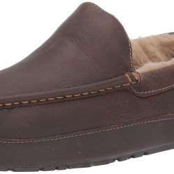 UGG 男性 Ascot 拖鞋 Tan Leather 尺码10