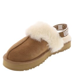 UGG 女童 Funkette 拖鞋, 栗色