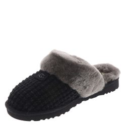 UGG 女士 Cozy 一脚蹬拖鞋, 黑色, 43 EU