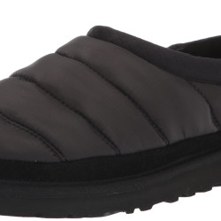 UGG 男式 Tasman Puft 拖鞋, Black, 4 UK