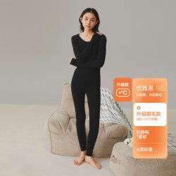 cocobread 纯棉 女士保暖内衣套装