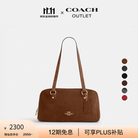 COACH 新款奥莱女士女包经典标志SYDNEY单肩包腋下包通勤手提包秋季 IM/暖棕色