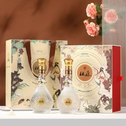 杜康 酒洛神赋礼盒送礼浓香型白酒纯粮酒52度500ml*2瓶礼盒送礼