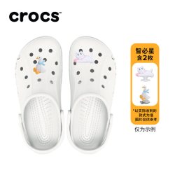 crocs 贝雅暖棉洞洞鞋女鞋花园鞋加绒毛毛鞋