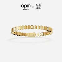 APM Monaco 金黄色Up and Down手链 生日礼物官方旗舰店