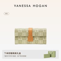 VANESSA HOGAN VH女包个性钱包气质复古老花卡包长款皮夹日常多功能实用手拿包包