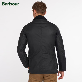 Barbour Ashby男士油蜡夹克 深蓝色 M