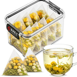 优卓 金银花菊花茶养去肝火清热解茉莉花三花凉茶清热排非毒护肝养生茶